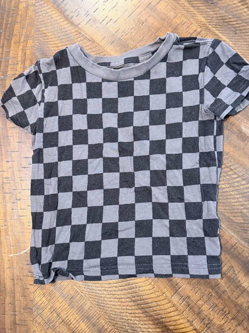 Little Sleepies - Black & Gray checks t shirt